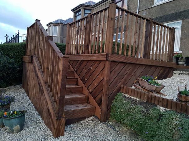 Glasgow decking installation Outdoor decking installation in Glasgow by BSM Contracts