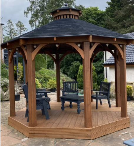 Glasgow oak pergola Oak framed pergola installation in Glasgow by BSM Contracts